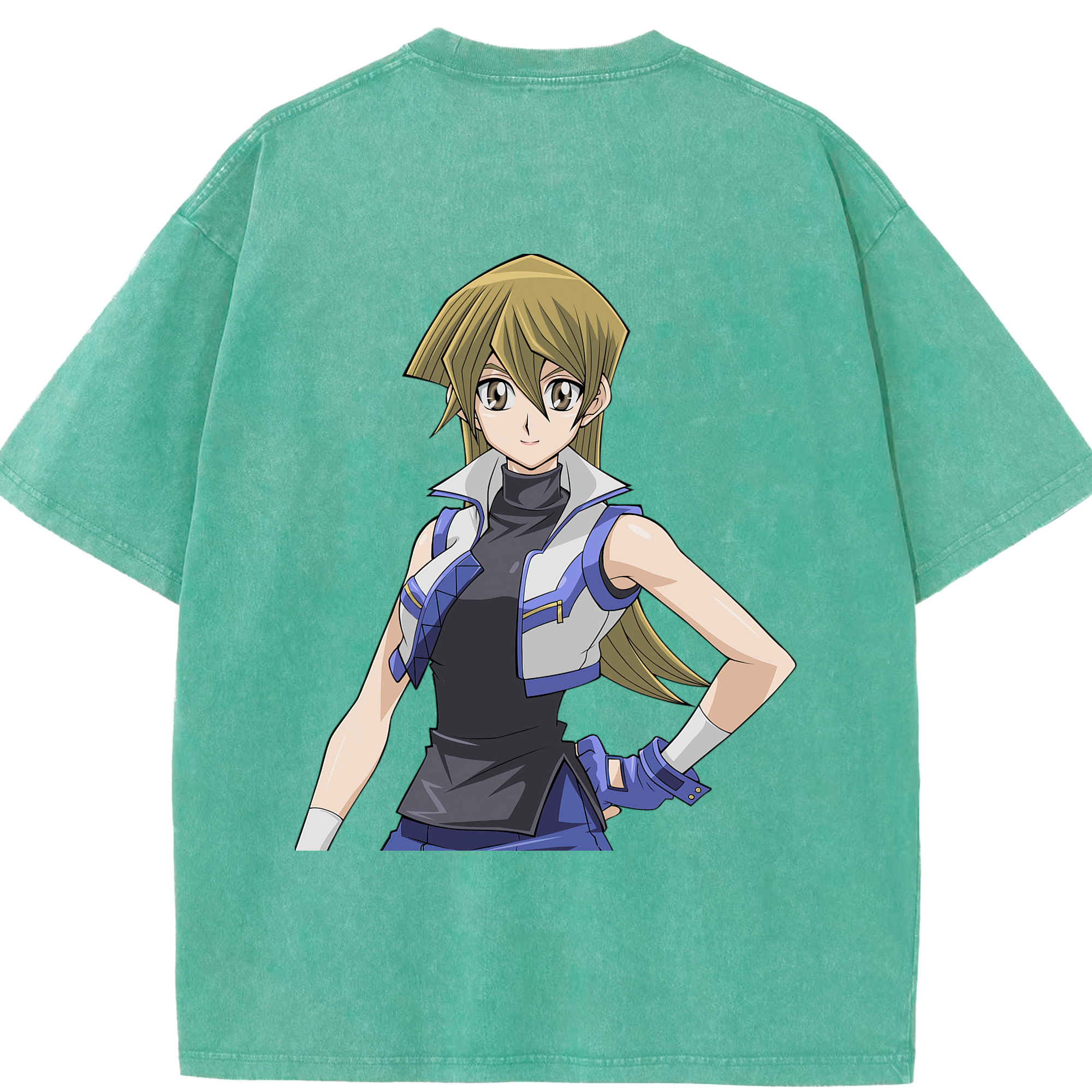 （画像用） 遊☆戯☆王 Yu-Gi-Oh! 綿100% ヴィンテージ風 半袖Tシャツ（背面プリント）